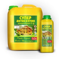 Супер-антисептик (концентрат 1: 4, для дерева, бетону, цегли, штукатурки) 